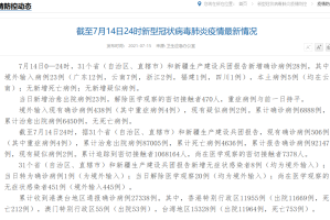 【31省新增确诊14例均为境外输入/31省份新增确诊11例均为境外输入】