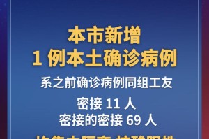 关于上海新增1例本土确诊64例无症状的信息