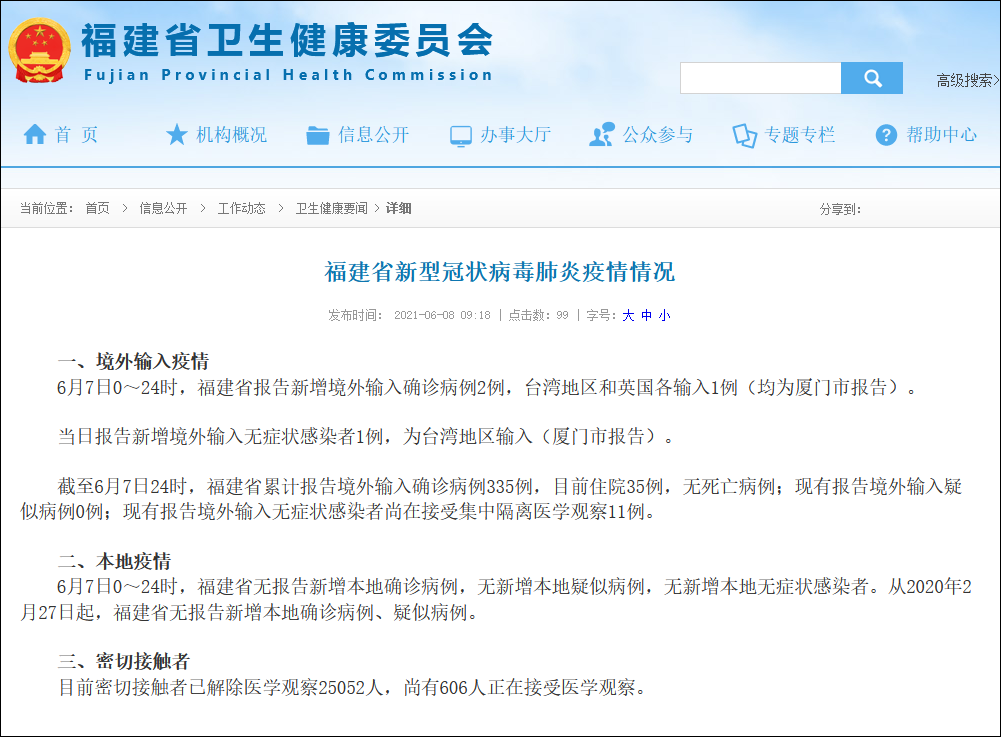 福建疫情最新数据消息-福建疫情最新消息发布-第2张图片